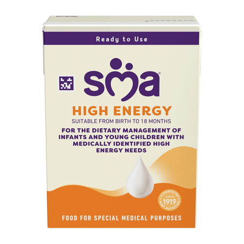 SMA HIGH ENERGY READY TO USE FORMULA MILK BIRTH-18MTH 200ML