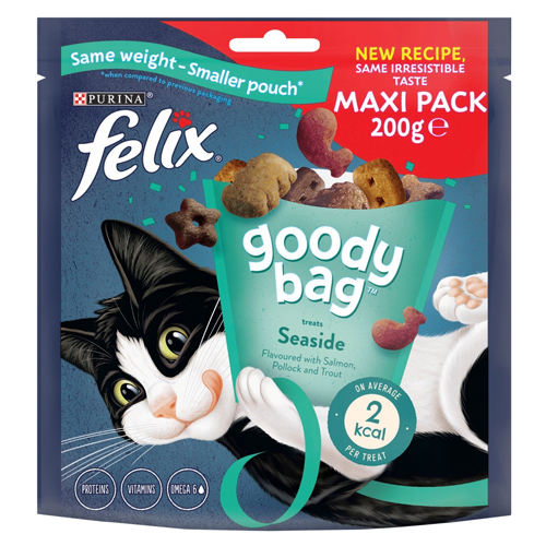 FELIX GOODY BAG SEASIDE MIX CAT TREATS 200G