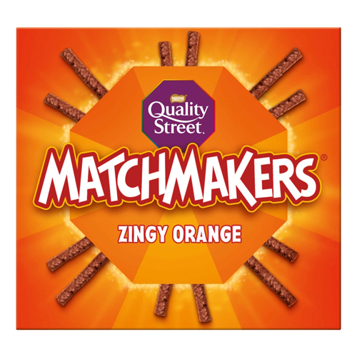 QUALITY STREET MATCHMAKERS ZINGY ORANGE CHOCOLATE BOX 120G