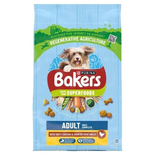 BAKERS PUPPY CHICKEN WITH VEGS DRY DOG FOOD 12.5KG