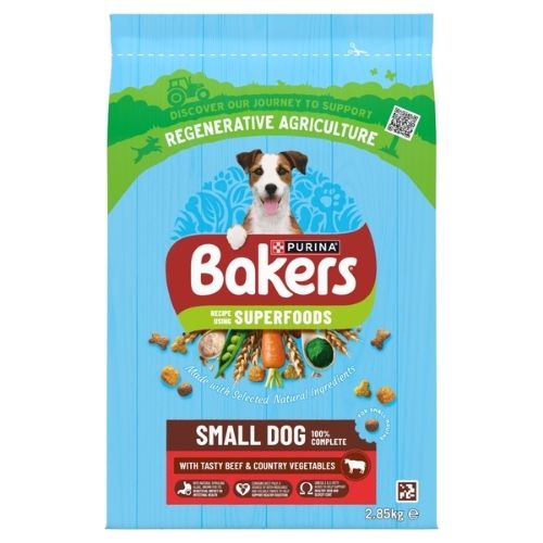 BAKERS SMALL DOG BEEF WITH VEGETABLES DRY DOG FOOD 2.85KG