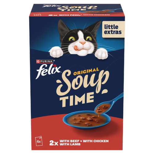 FELIX SOUP FARM MIXED SELECTION POUCHES 6PK 48G
