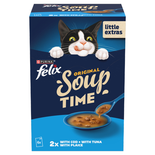 FELIX SOUP FISH SELECTION POUCHES 6PK 48G