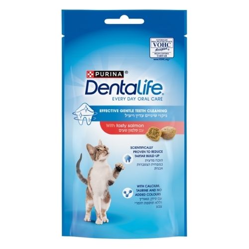 DENTALIFE SALMON DENTAL CAT TREATS 40G