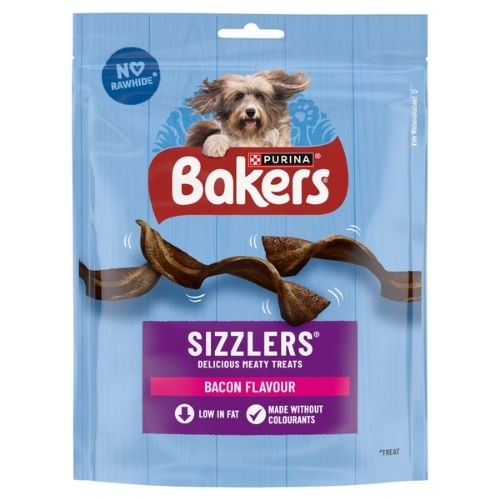 BAKERS DOG TREATS BACON SIZZLERS 90G