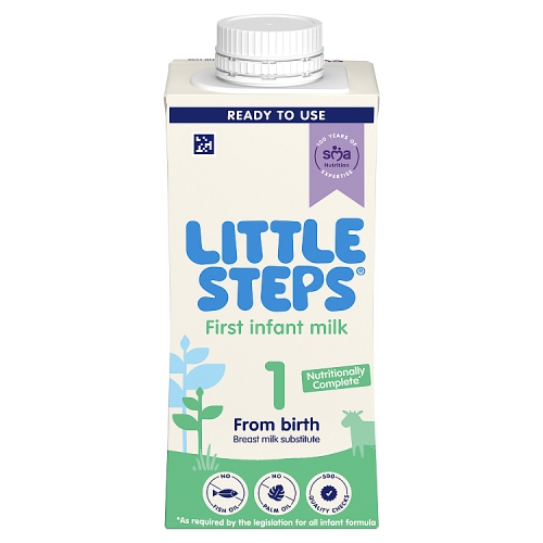 SMA LITTLE STEPS FIRST INFANT MILK FROM BIRTH 200ML