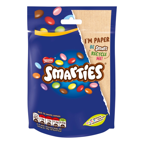 SMARTIES MILK CHOCOLATE SHARING BAG 105G