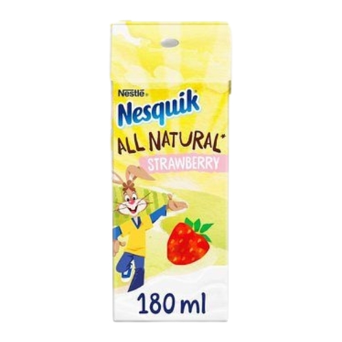 NESQUIK STRAWBERRY MILKSHAKE CARTON180ML
