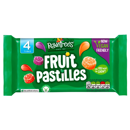ROWNTREE'S FRUIT PASTILLES VEGAN 4PK 171.2G