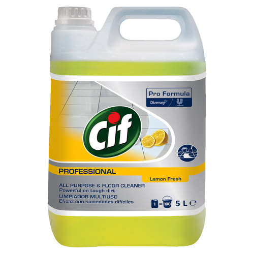 CIF PRO FORMULA PROFESSIONAL ALL PURPOSE & FLOOR CLEANER LEMON FRESH 5L