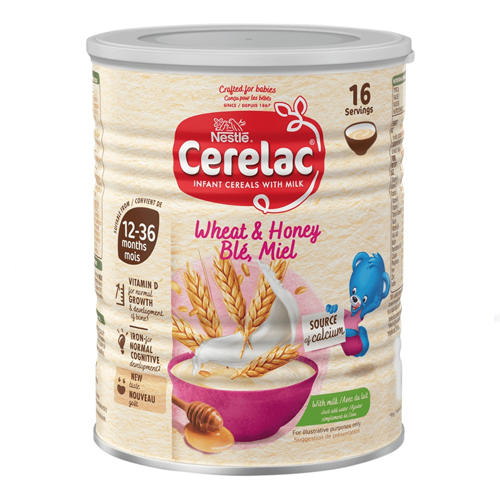 CERELAC WHEAT & HONEY WITH MILK INFANT CEREAL 12M+ 6X 400G