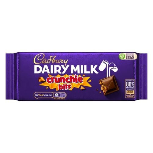 CADBURY DAIRY MILK CRUNCHIE BITS BLOCK 180G