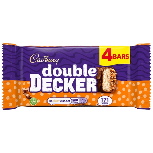 CADBURY DOUBLE DECKER CHOCOLATE BAR 4PK 149.2G