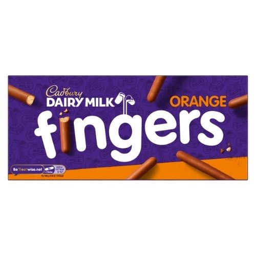 CADBURY DAIRY MILK ORANGE FINGERS CHOCOLATE BISCUITS 114G