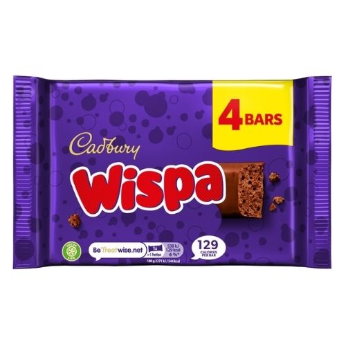 CADBURY WISPA CHOCOLATE BAR 4PK 94.8G
