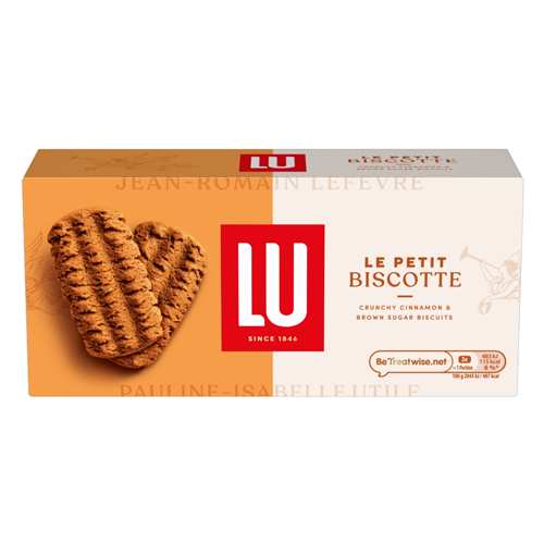 LU LE PETIT BISCOTTE CRUNCHY CINNAMON&BROWN SUGAR BISCUITS 200G