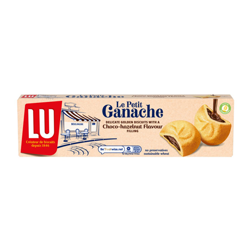LU LE PETIT GRANCHE CHOCO HAZELNUT FLAVOURED BISCUITS 105G