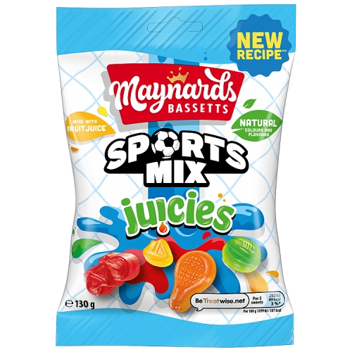 MAYNARDS BASSETTS SPORTS MIX JUICES 130G