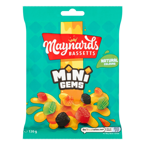 MAYNARDS BASSETTS MINI GEMS 130G