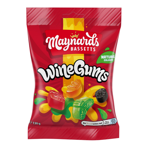 MAYNARDS BASSETTS WINE GUMS SWEETS BAG 130G