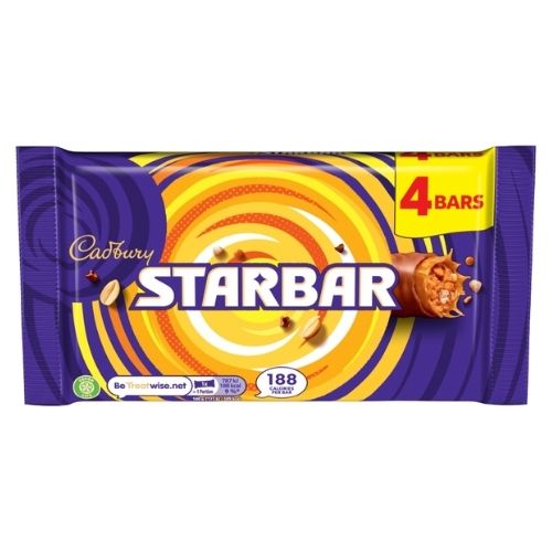 CADBURY STARBAR CHOCOLATE 4PK 148G