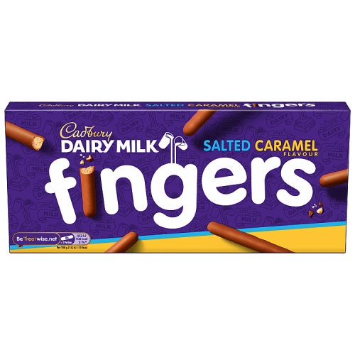 CADBURY SALTED CARAMEL FINGERS 114G