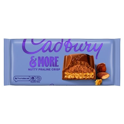 CADBURY DAIRY MILK & MORE PRALINE CRISP BLOCK 200G
