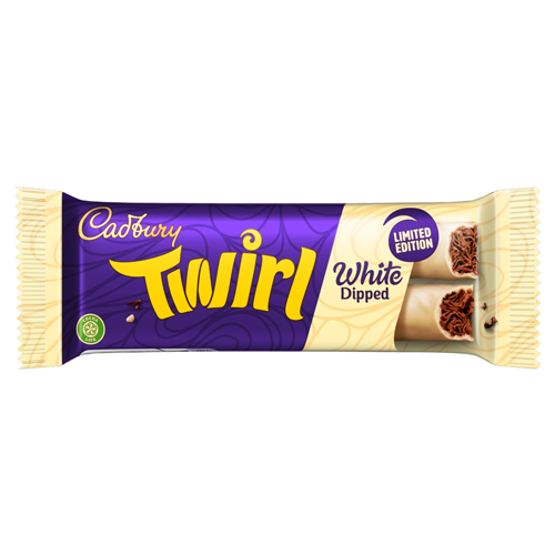 CADBURY TWIRL WHITE DIPPED BAR 43G