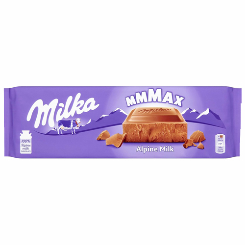 MILKA MAX ALPINE MILK CHOCOLATE BLOCK 250G