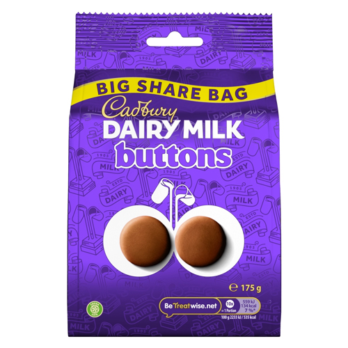 CADBURY DAIRY MILK BUTTONS BAG 175G
