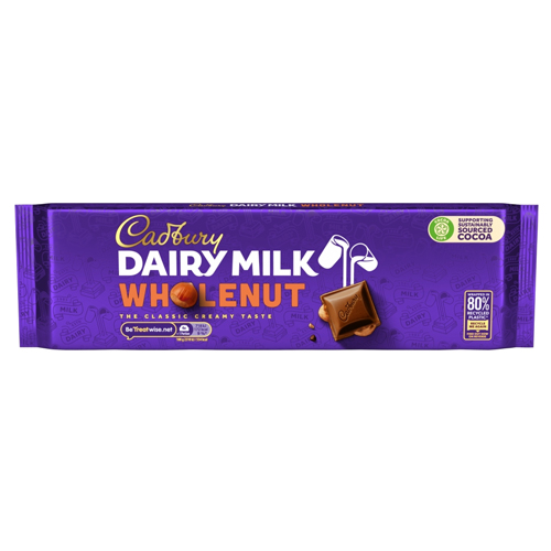 CADBURY DAIRY MILK WHOLENUT CHOCOLATE BLOCK 280G