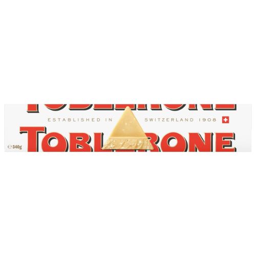 TOBLERONE WHITE CHOCOLATE BAR 340G