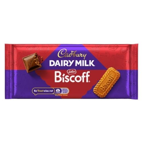 CADBURY DAIRY MILK LOTUS BISCOFF CHOCOLATE BLOCK 95G