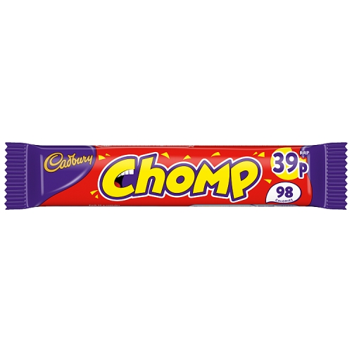 CADBURY CHOMP CHOCOLATE BAR PMP 39P 21G