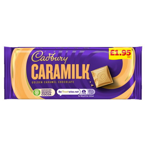 CADBURY DAIRY MILK CARAMILK BLOCK PMP £1.95 80G