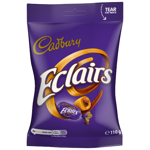 CADBURY ECLAIRS CLASSIC CHOCOLATE BAG 110G