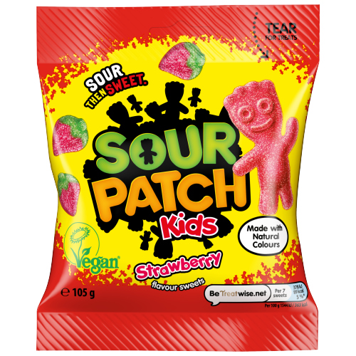 SOUR PATCH KIDS STRAWBERRY FLAVOUR POUCH 105G