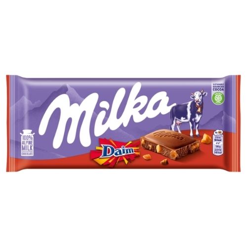 MILKA WITH DAIM CHOCOLATE BLOCK 100G