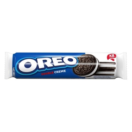 OREO DOUBLE CREME CHOCOLATE S & SANDWICH BISCUITS 157G