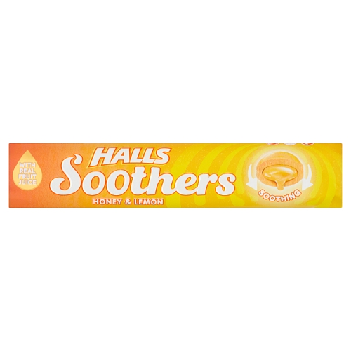 HALLS SOOTHERS HONEY & LEMON 45G