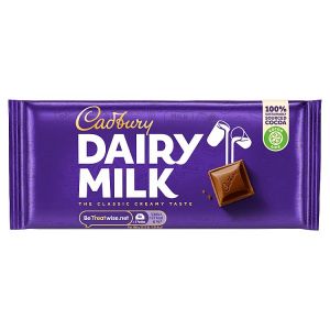 CADBURY DAIRY MILK CHOCOLATE BLOCK 95G
