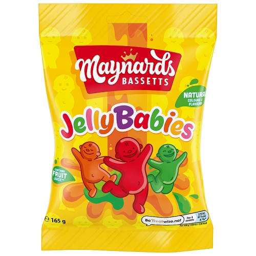 MAYNARDS BASSETTS JELLY BABIES BAG 165G