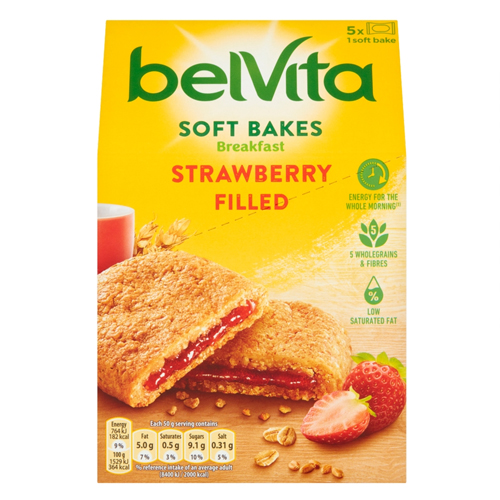 BELVITA SOFT FILLED STRAWBERRY BISCUITS 250G