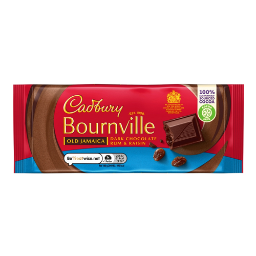 CADBURY BOURNVILLE OLD JAMAICA DARK CHOCOLATE BLOCK 100G