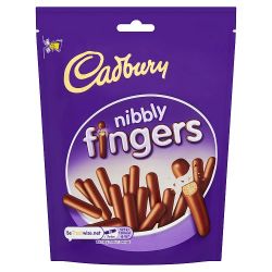 CADBURY NIBBLY CHOCOLATE MINI FINGERS BISCUITS 125G
