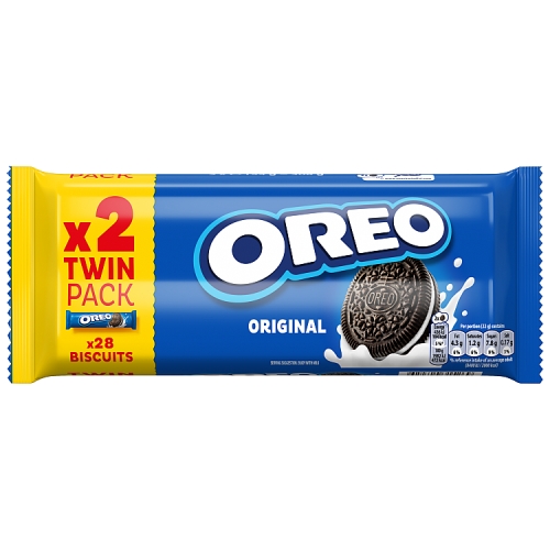 OREO ORIGINAL VANILLA S & SANDWICH BISCUITS TWIN 2PK 308G
