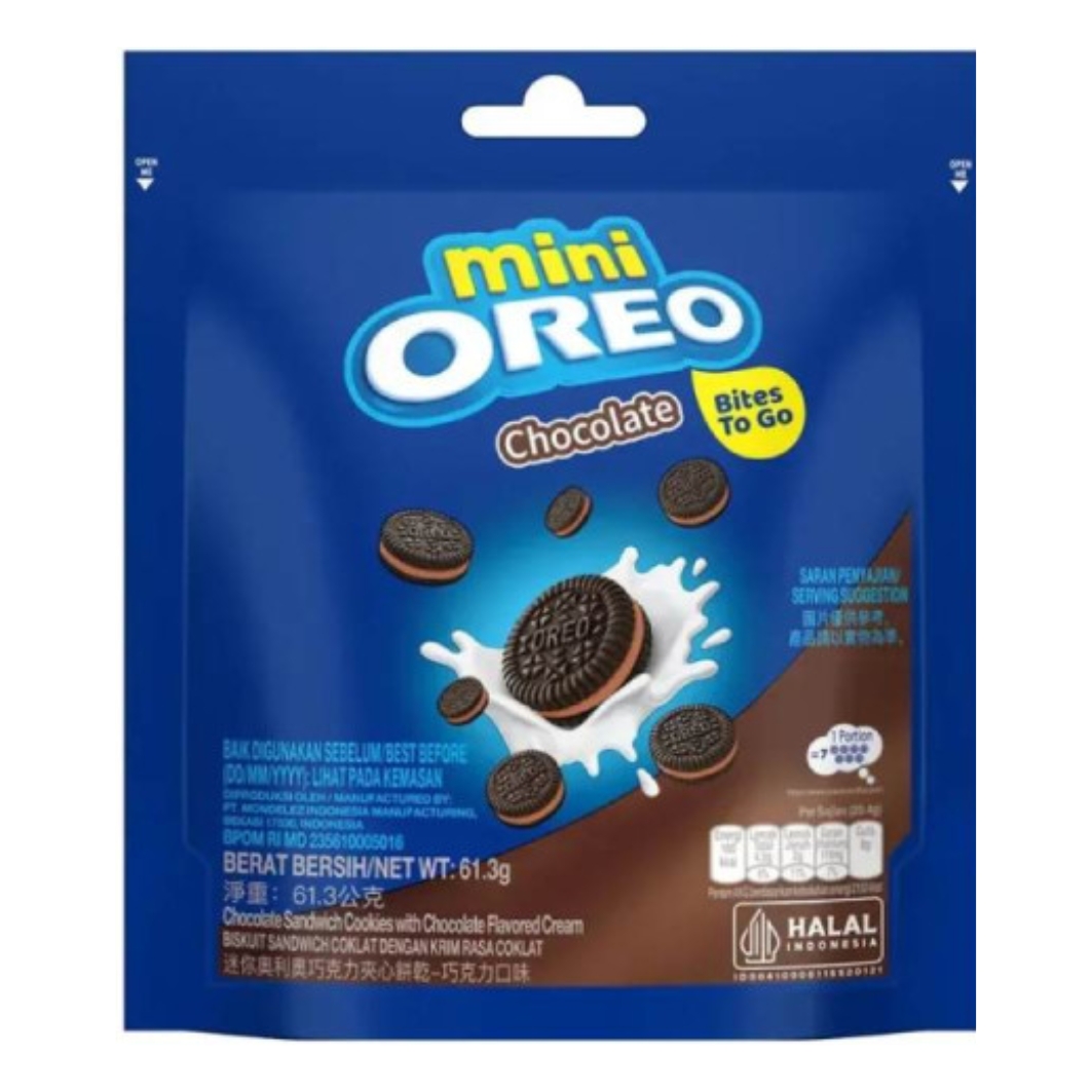 OREO MINI COOKIES CHOCOLATE POUCH 73G