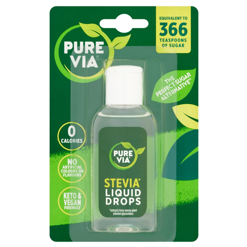 PURE VIA STEVIA LIQUID DROPS 55ML