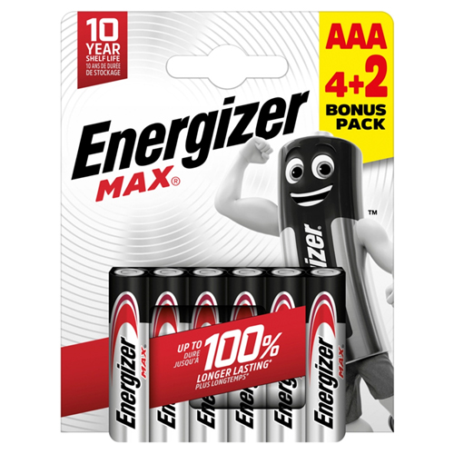 ENERGIZER MAX MAX AAA BATTERIES 6PK