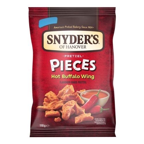 SNYDER'S PRETZEL PIECES HOT BUFFALO WINGS 110G